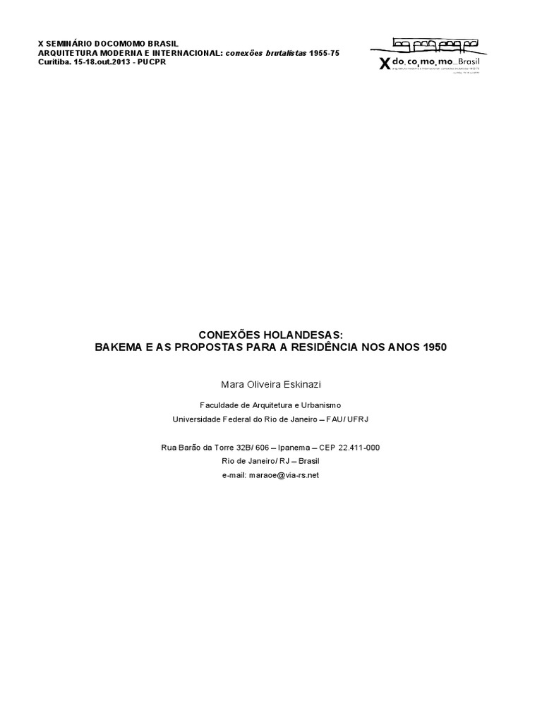 PDF) A Interbau 1957 em Berlim: diferentes formas de habitar na cidade  moderna