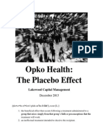 Opko Health The Placebo Effect