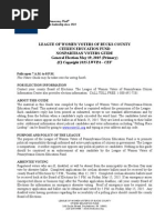 Download Bucks County League of Women Voters Guide  Primary Election 2015 by BucksLocalNewscom SN264937493 doc pdf