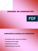 Dosarul de Candidatura