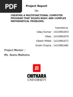 Download calculator Project Report by Oscar Gordon SN264940745 doc pdf