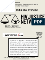 Edwin J Bernard, Co-ordinator, HIV Justice Network Presentation