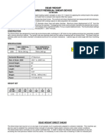 Dead Weight Shear