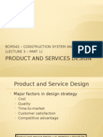 Product and Services Design