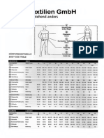 Dress Size Table