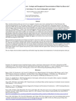 Geologic and petrphysical characteristics of shale reservoir.