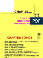 Chapter 19 Business Organisation Powerpoint
