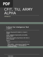 Cfit, Tiu, Army Alpha - 2015un