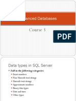 Advanced Databases: Course 3