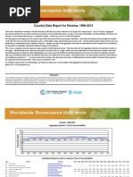 Country Data Report For Panama, 1996-2013: Disclaimer