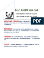 Ncac Summer Camp Schedule