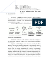 Distinguish properties of alcohol and phenol