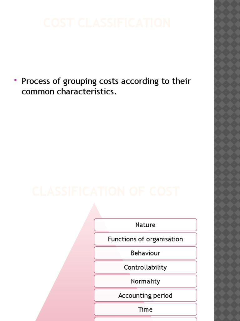Cost Classification Methods Explained | PDF | Technology & Engineering