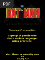 batman discourse communties