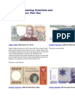 Banknotes Featuring Scientists and Mathematicians - Part 2