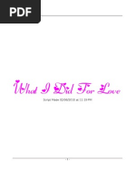 Download What I Did for Love by api-22706472 SN26497045 doc pdf