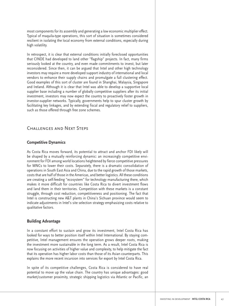 The Impact of Intel in Costa Rica 29 | PDF | Intel | Supply Chain