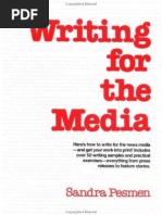 Writing For The Media by Sandra Pesmen