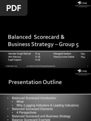 Balanced Scorecard