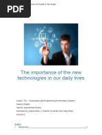 The Importance of The New Technologies in Our Daily Lives: Index