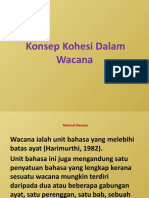 Konsep Kohesi Dalam Wacana