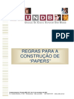 Regras para Construção de Papers - 2014