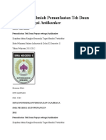 Download Karya Tulis Ilmiah Pemanfaatan Teh Daun Pepaya Sebagai Antikanker by ferryabdillahhabibie SN264986527 doc pdf