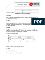 Escada Plataforma - Memorial de Calculo