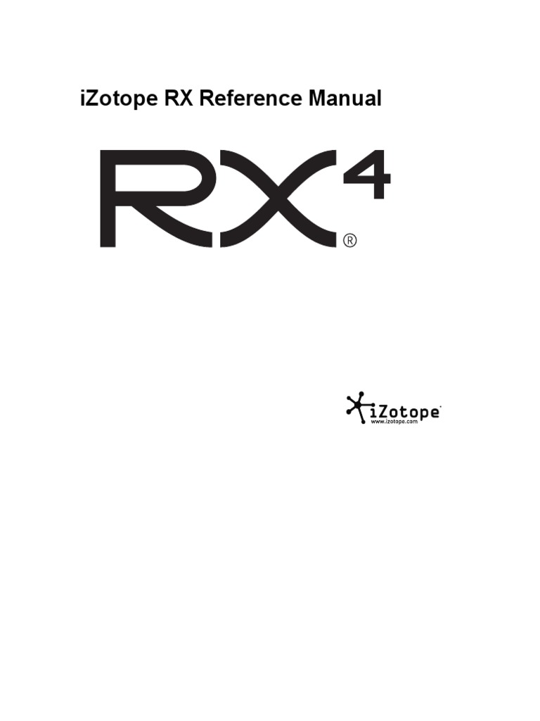 Izotope Rx4 Download