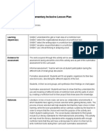 Elementary Inclusive Lesson Plan: Learning Objective(s)