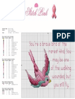 Stitch Pink Bird of Hope Project Sheet