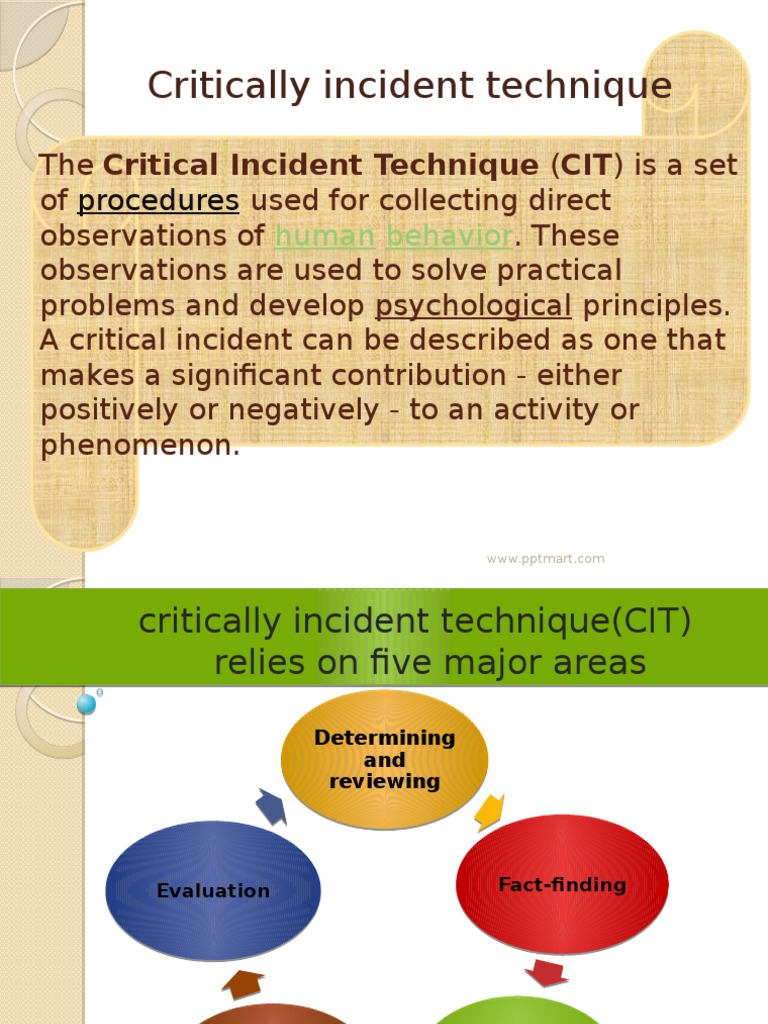 Critically Incident Technique | PDF