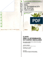 Claves para La Determinacion de Plantas Vasculares. (Bonnier - Omega.2002)