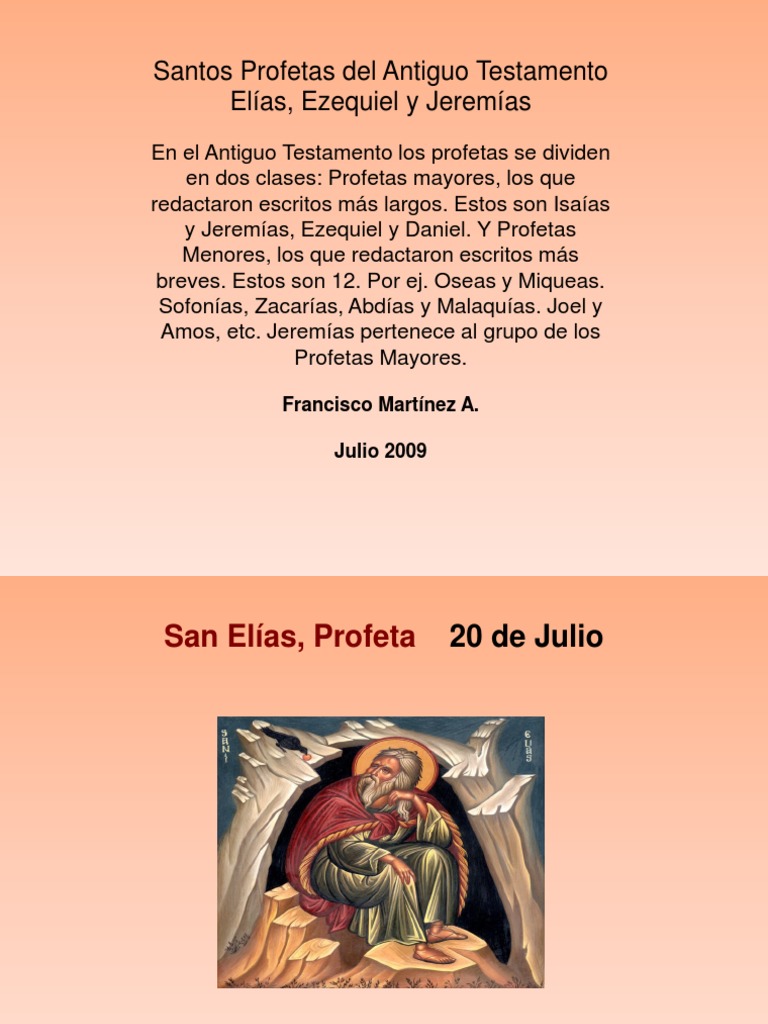 Elías Ezequiel Y Jeremias Profetas Ezequiel Elijah