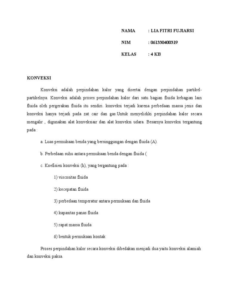 Konveksi Paksa Dan Konveksi Alamiah Doc