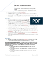 How To Test Electric Motors PDF