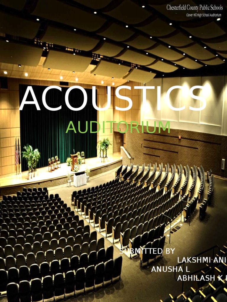 Auditorium Acoustic Design Essentials | PDF | Acoustics | Foam