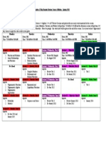 Math Regents Review Topic Schedule 2015