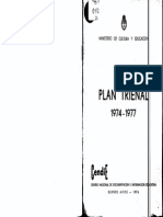 Plan Trienal 1974-1977 de Educación, Ciencia y Cultura