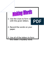 making words