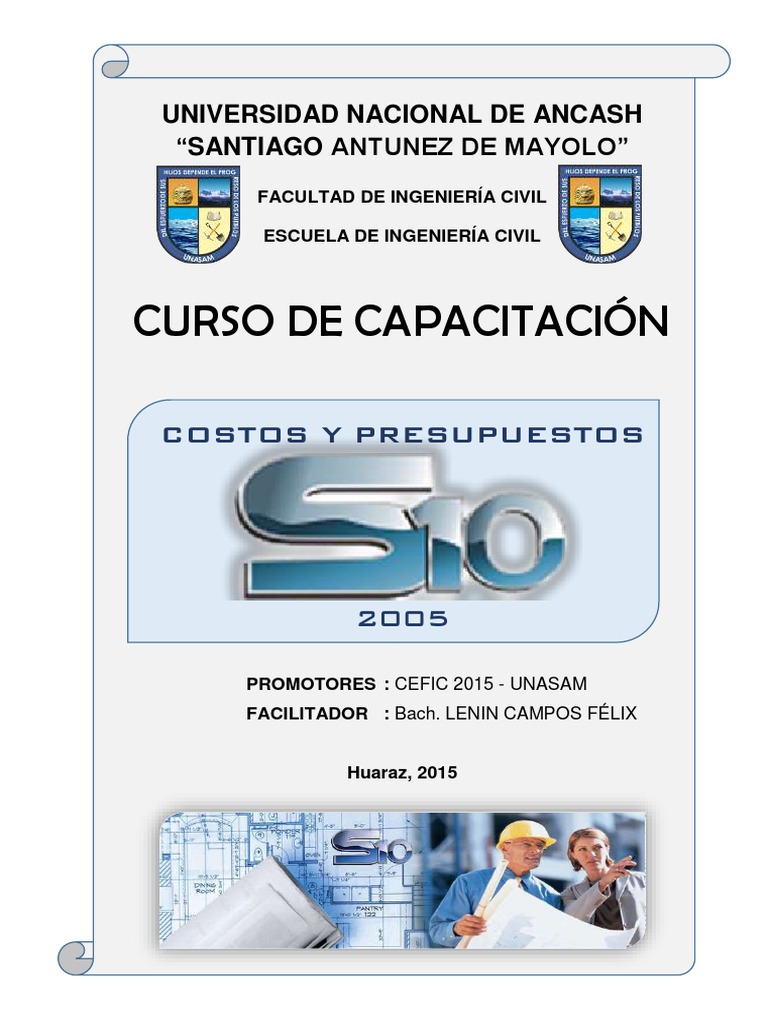 Guía de Costos y Presupuestos S10 | PDF | Ventana (informática ...