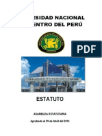 Nuevo Estatuto Universidad - Nacional.del - Centro.del - Peru