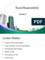 Corporate Social Responsibility Module-7