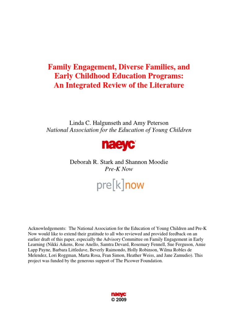 Parental Involvement in Children | PDF | Early Childhood Education ...
