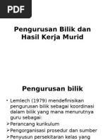 Pengurusan Bilik Dan Hasil Kerja Murid