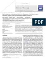 2010-Purification and Substrate Specificities of A Fructanase From Kluyveromyces Marxianus Isolated From The Fermentation Process of Mezcal