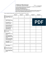 PCB Fabrication Method Worksheet: Board 1 Board 2 Board 3 Board 4 Board 5