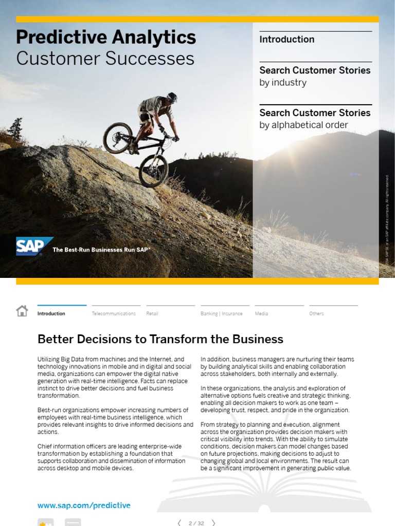 Predictive Analytics Customer Successes | PDF | Predictive Analytics ...