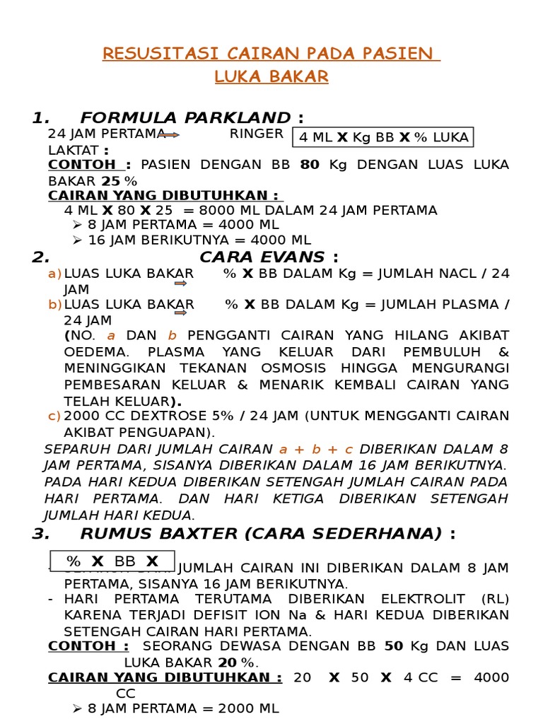 Rumus Kebutuhan Cairan Pada Anak - Informasi Dunia Kesehatan