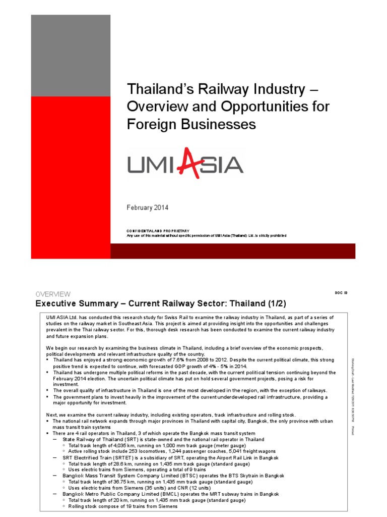 Railway Industry Pdf Bangkok Rapid Transit